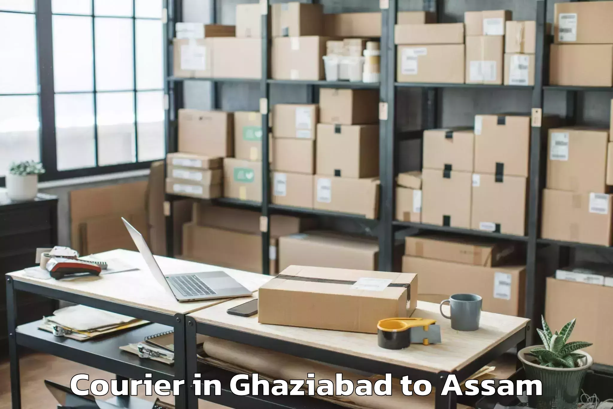 Professional Ghaziabad to Fekamari Courier